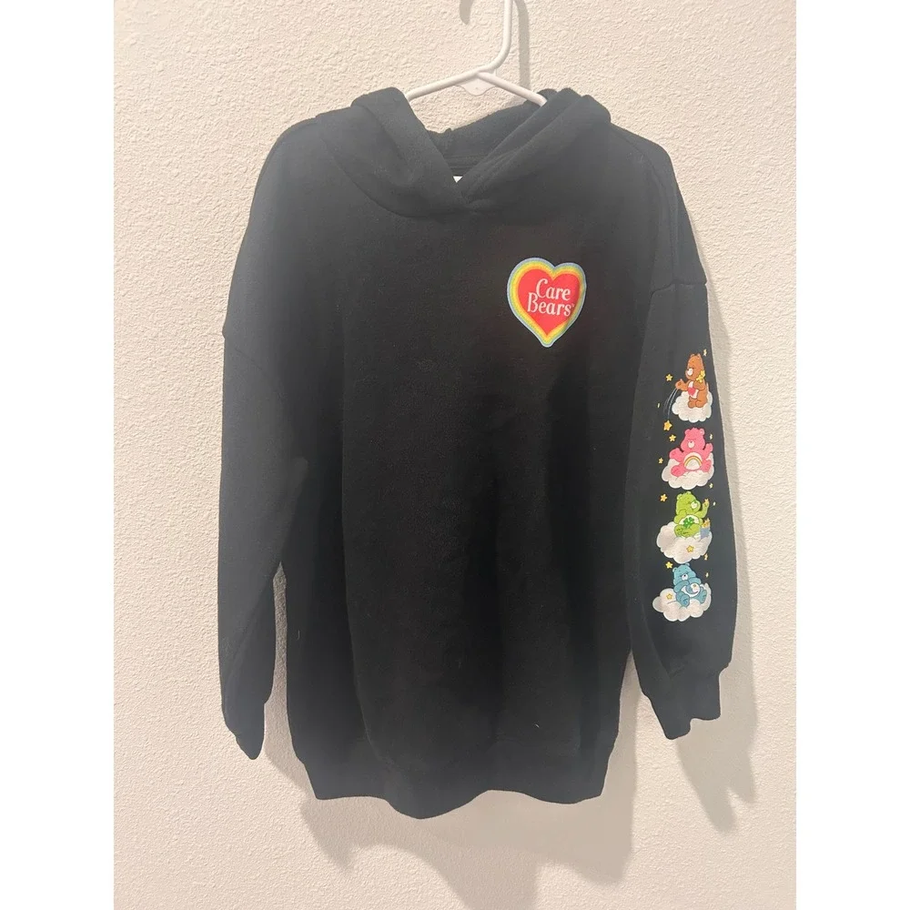 Old Navy Kids Care Bears Cuter Together Black Graphic Hoodie Size M 8